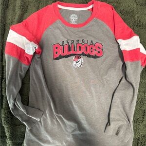 Rivalry Threads Georgia Bulldogs Kids Shirt - Red and Gray